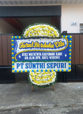 Papan Bunga Duka di Rogojampi